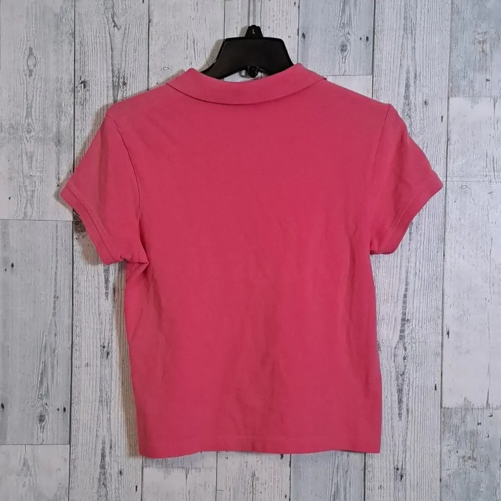 Lilly Pulitzer Polo Shirt Pink Medium - Picture 5 of 6